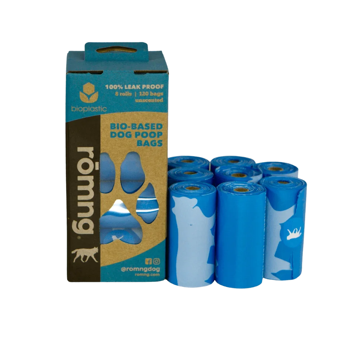 Bio-Based Dog Poop Bags - 120 to 510 Count Refill Rolls