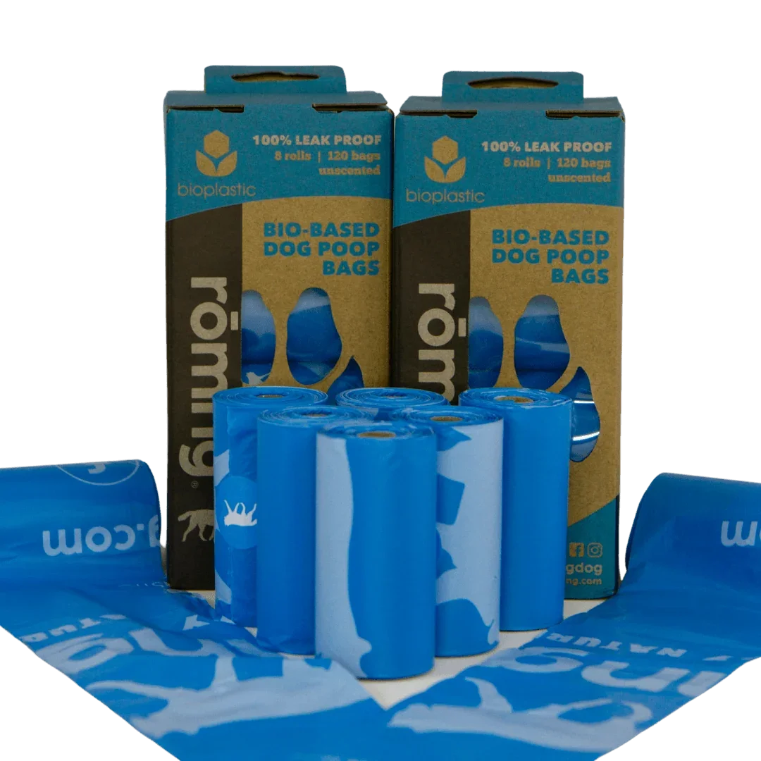 Bio-Based Dog Poop Bags - 120 to 510 Count Refill Rolls