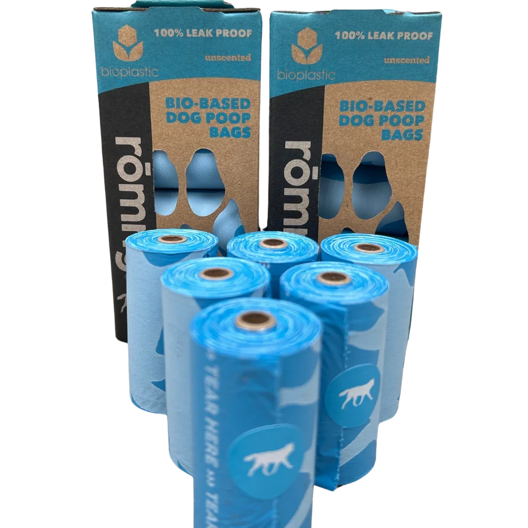 Bio-Based Dog Poop Bags - 120 to 510 Count Refill Rolls
