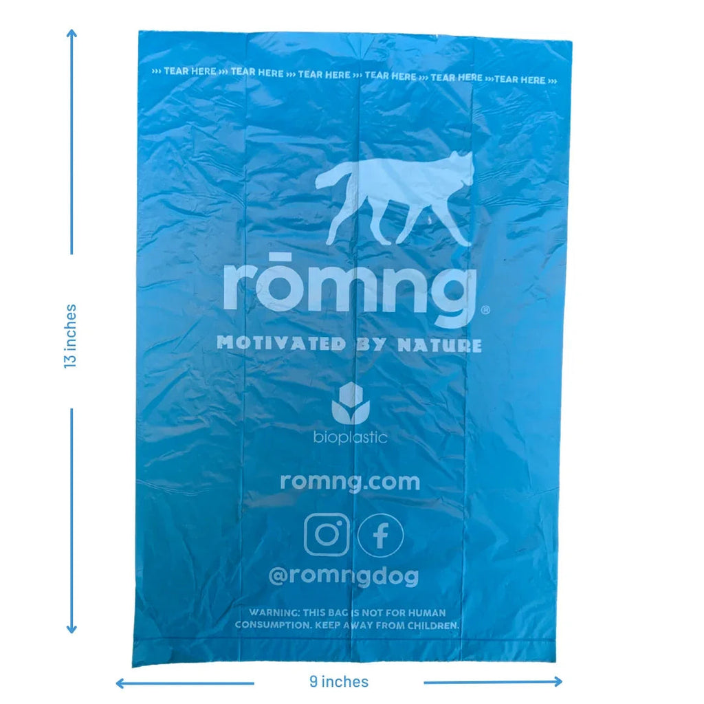 Bio-Based Dog Poop Bags - 120 to 510 Count Refill Rolls
